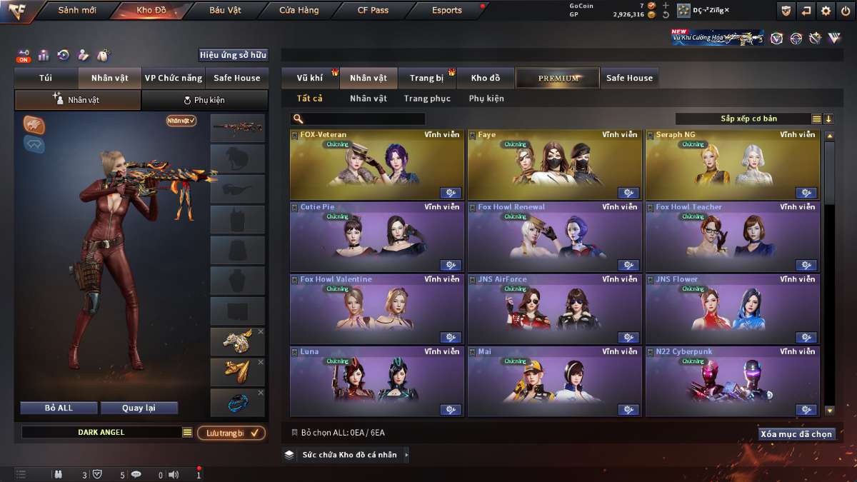 shop acc cf uy tin gia re
